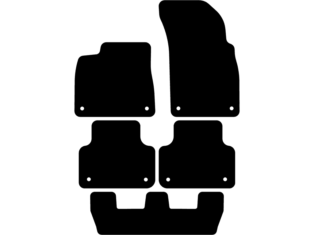 7 posti | Tappetini posteriori con sistema di fissaggio