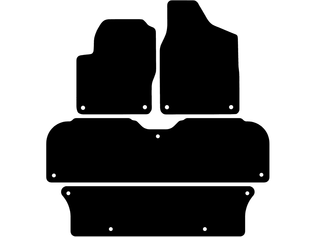 Tappetini posteriori con sistema di fissaggio | Variante 2