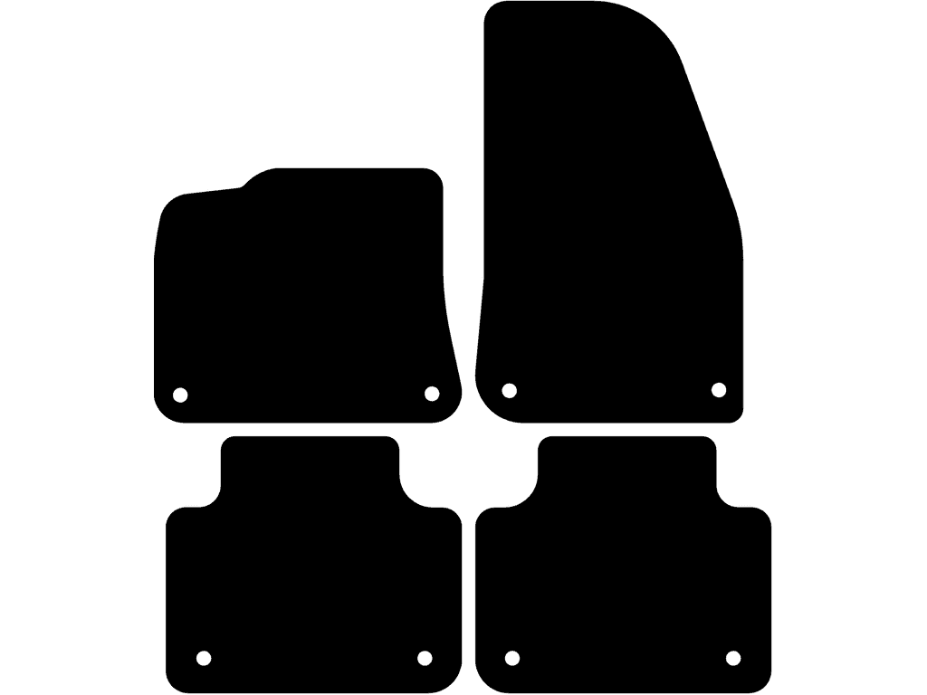 E-Hybrid | Tappetini posteriori con sistema di fissaggio