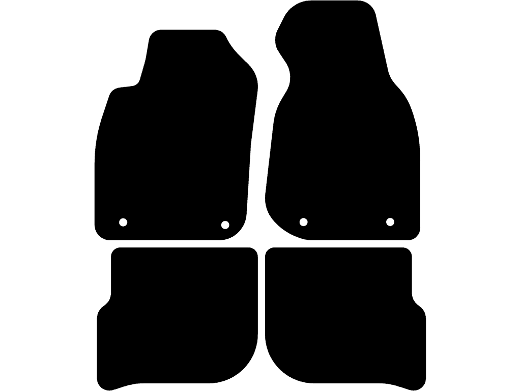 Avant / Sedan | Sistema di fissaggio: Clip | Tappetini posteriori senza sistema di fissaggio