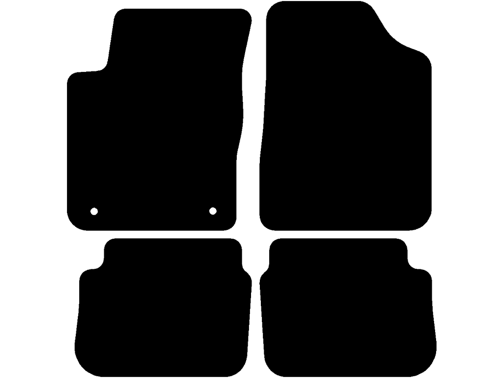 Lato passeggero senza sistema di fissaggio