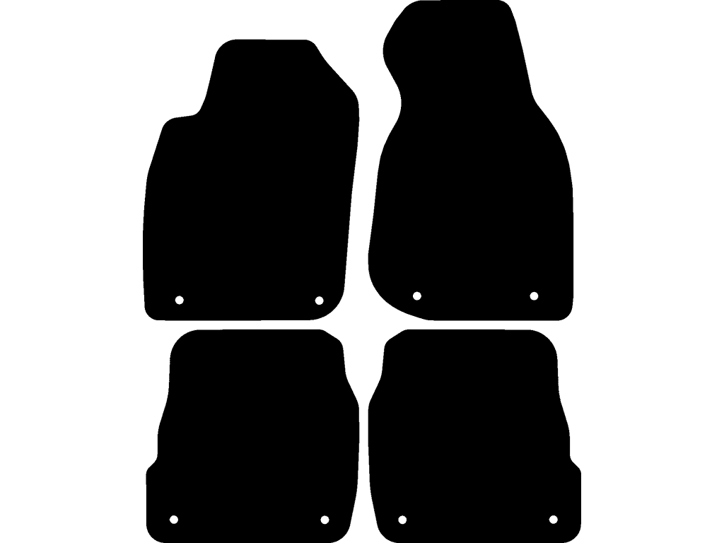 Avant / Sedan | Sistema di fissaggio: Clip | Tappetini posteriori con sistema di fissaggio