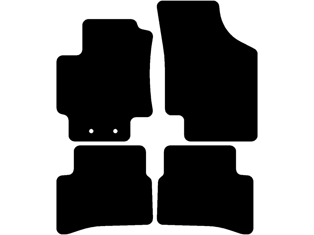 Tappetini per Kia Rio 2005 - 2011