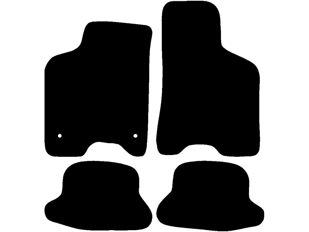 Lato passeggero senza sistema di fissaggio | Sistema di fissaggio: Clip ovale + perno a vite