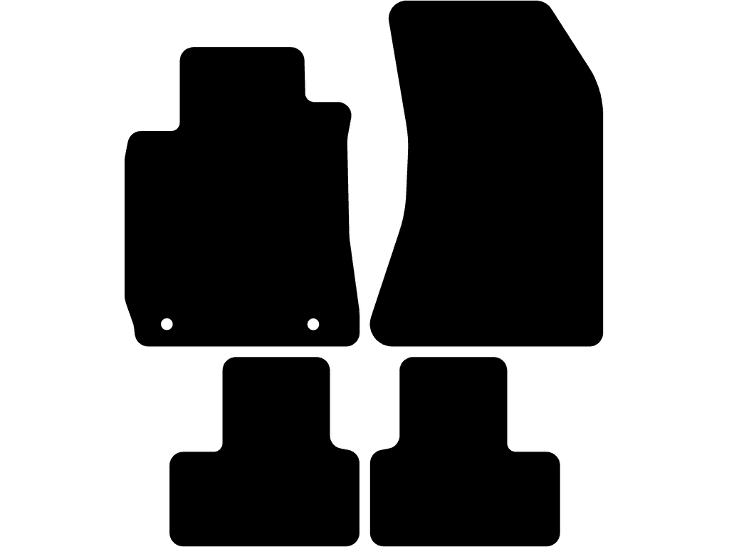 Lato passeggero senza sistema di fissaggio | Sistema di fissaggio: Clip ovale + perno a vite