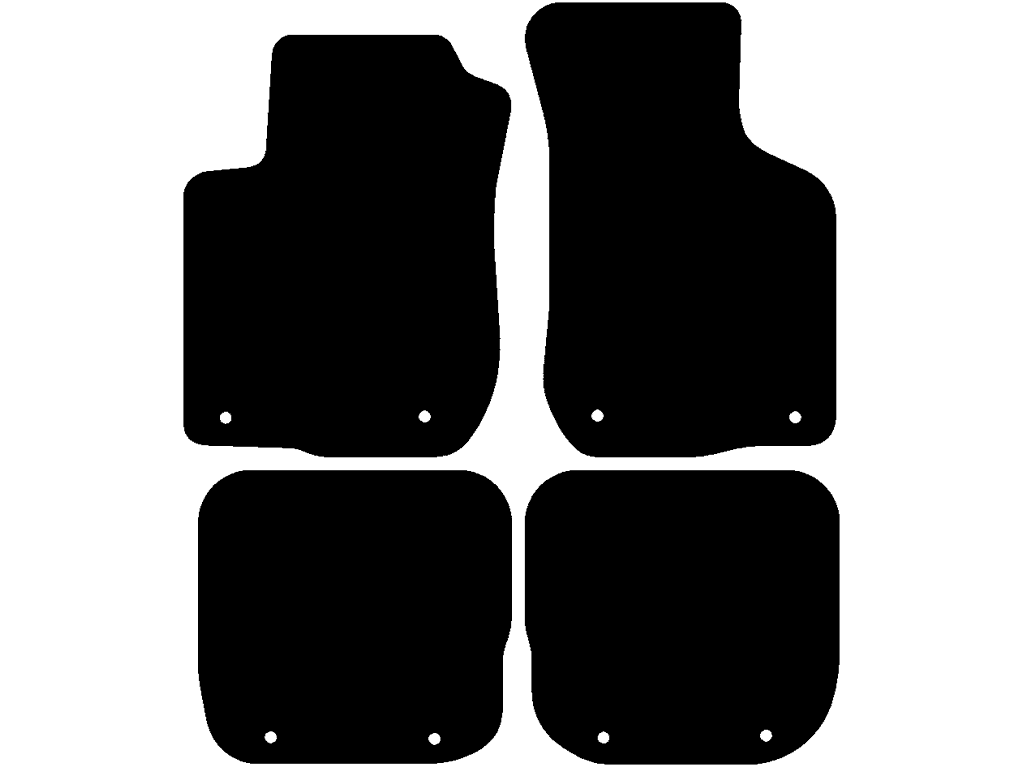 Tappetini posteriori con sistema di fissaggio | Sistema di fissaggio: Clip | Versione 3