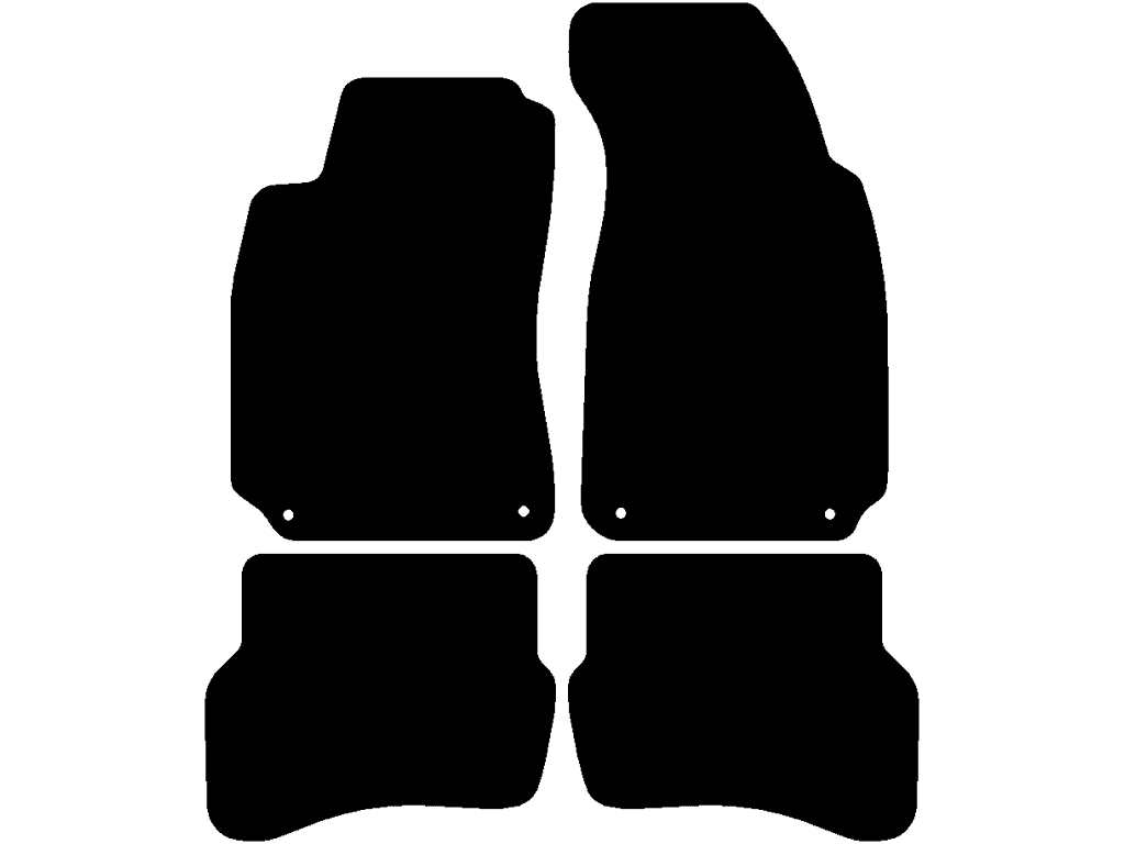 Berlina / Variant | Tappetini posteriori senza sistema di fissaggio | Sistema di fissaggio: Clip