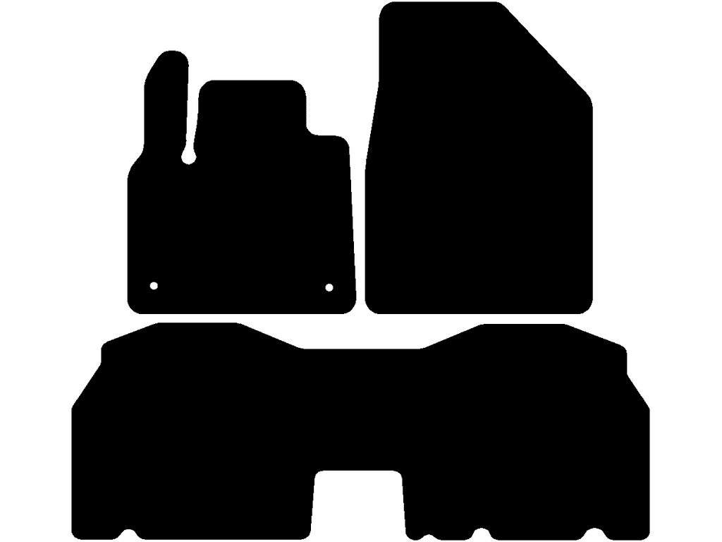 5 posti | Tappetino posteriore unico