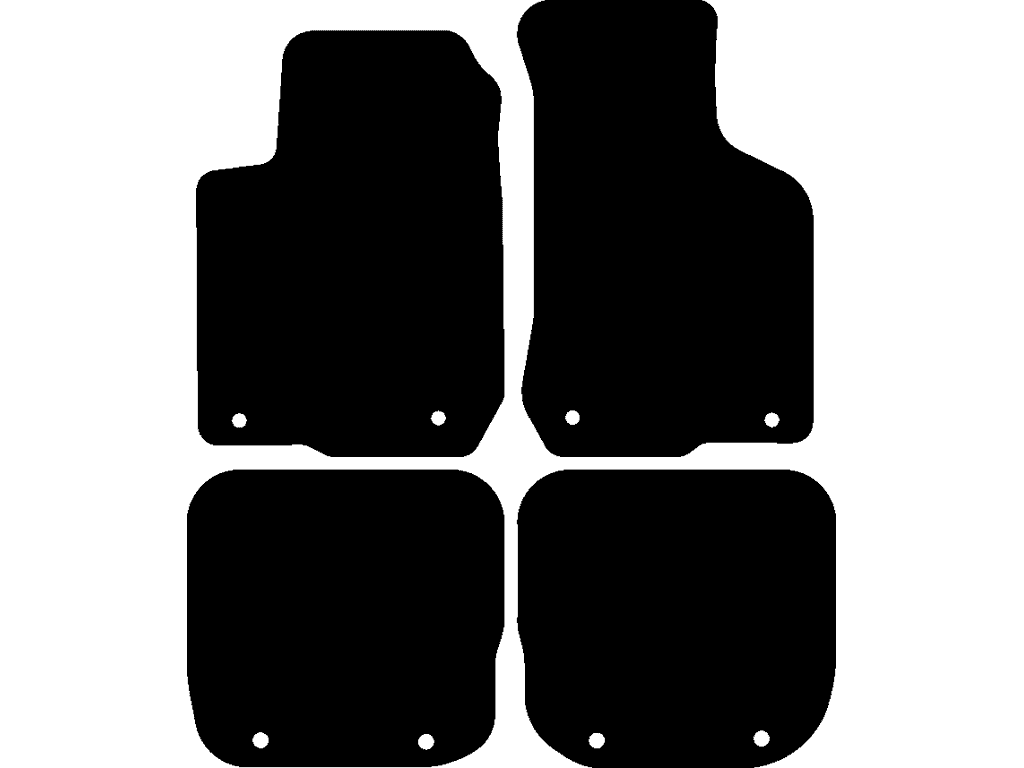 Tappetini posteriori con sistema di fissaggio | Sistema di fissaggio: Clip | Versione 2