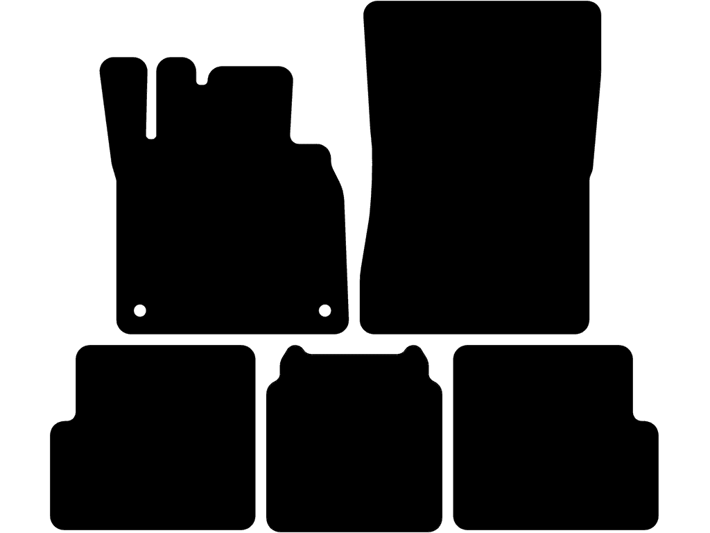 Tappeto posteriore senza portabicchiere