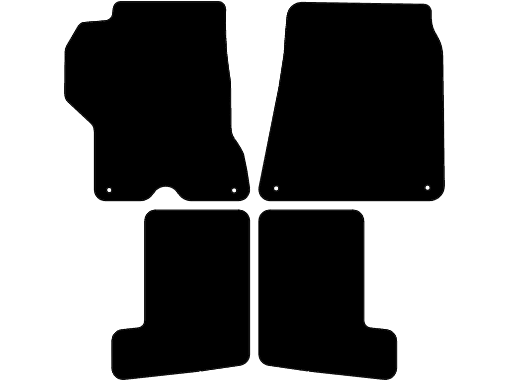 Con pulsanti per il bagagliaio/carburante sul pavimento | Sistema di fissaggio: Clip