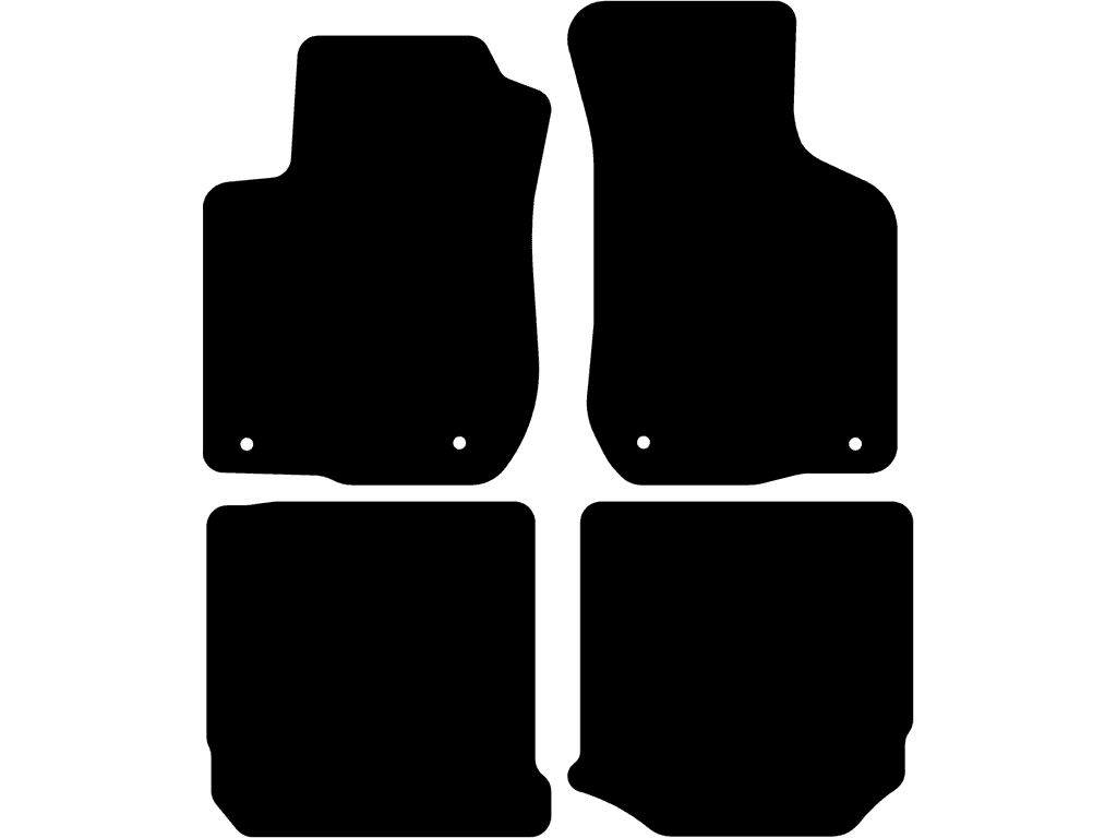 Tappetini posteriori senza sistema di fissaggio | Sistema di fissaggio: Clip (con occhiello)