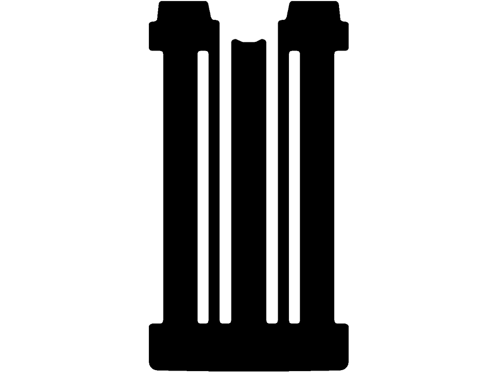 Passo corto L1H1 | Posteriore | 6 binari | Doppia porta scorrevole