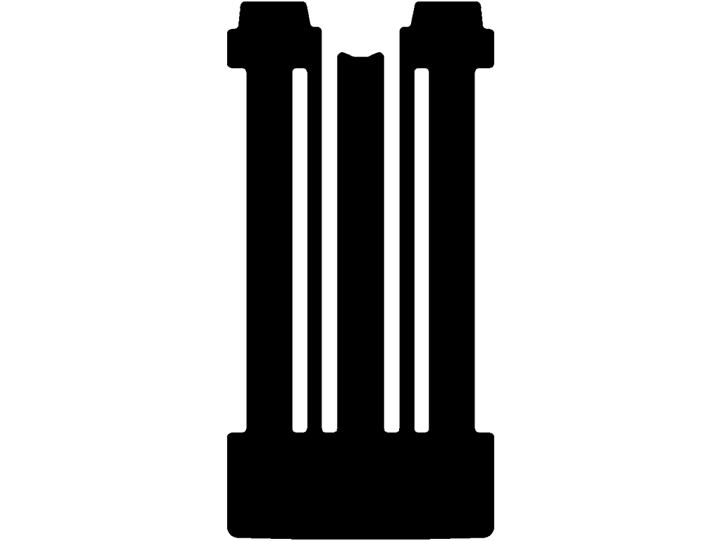 Passo lungo L2H1 | Posteriore | 6 binari | Doppia porta scorrevole