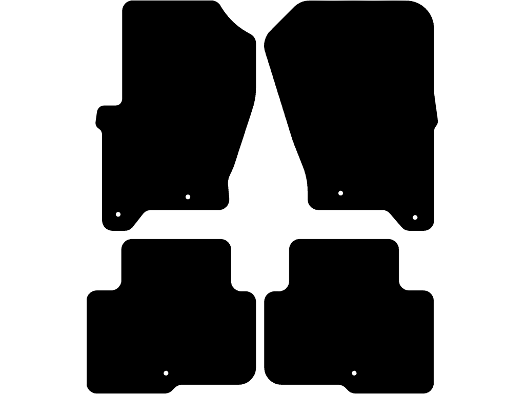 Tappetini posteriori con fissaggio singolo