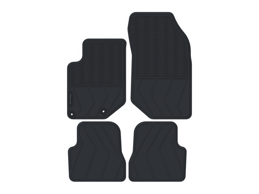 Tappetini Auto In Gomma Su Misura Per Opel Mokka (2012-2016), Mokka X (2016+) E Chevrolet Trax (2013+) - Set 2 Pezzi Anteriori